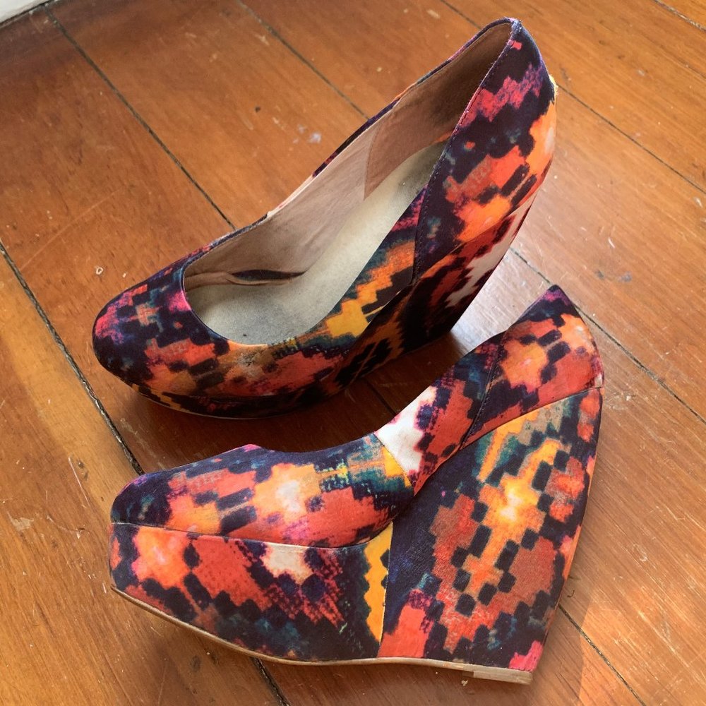 Aldo Hellendoorn Wedges - Aztec/Ikat